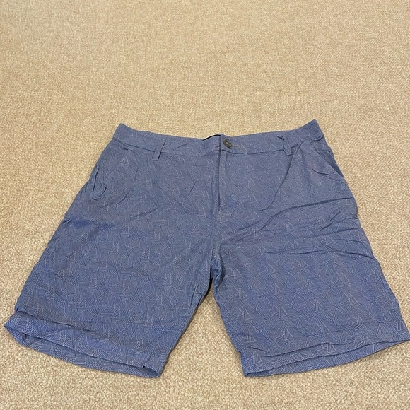 Paige Men Shorts Blue/Gray Pattern 32 - Picture 1 of 8
